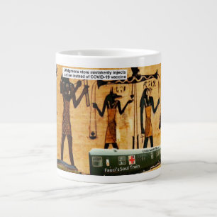 Caneca De Café Grande Um trem de almas passando pelo submundo.