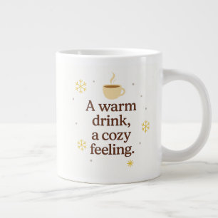Caneca De Café Grande Uma Bebida Quente, Um Sentimento Aconchegante Ca