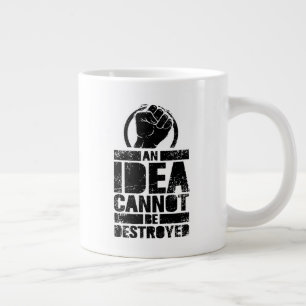 Caneca De Café Grande Uma Ideia Não Pode Ser Destruída