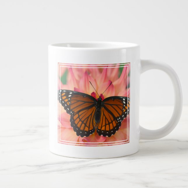 Caneca De Café Grande Uma Imitadora da Borboleta Monarca (Direita)