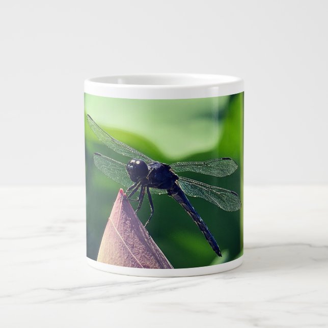 Caneca De Café Grande Uma libélula (Frente)