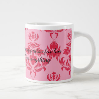 Caneca De Café Grande Uma mãe carinhosa engole qualquer coisa