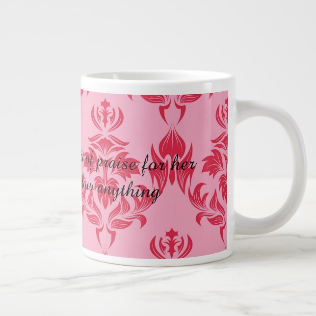 Caneca De Café Grande Uma mãe carinhosa engole qualquer coisa (Direita)