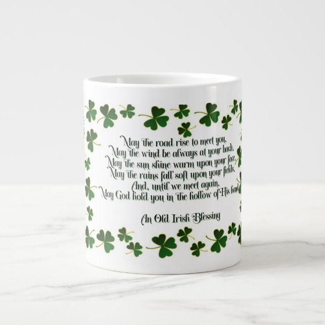 Caneca De Café Grande Uma Mug Irlandesa Que Beneficia (Frente)