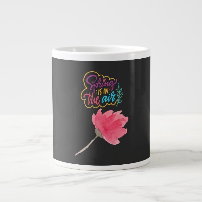 Caneca De Café Grande Uma Série Visual de Primavera (Frente)