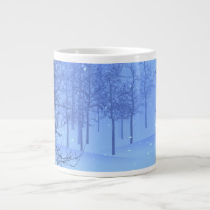 Caneca De Café Grande Uma Terra Maravilha de inverno em um