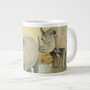 Caneca De Café Grande Uma vida dura