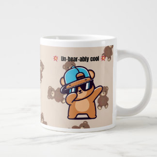 Caneca De Café Grande Un-Bear-ably Cool | Cute Bear Coffee Mug