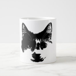 Caneca De Café Grande Unbothered – Ink Style Cat