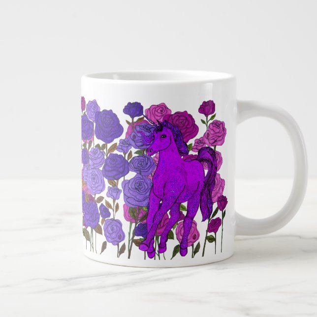 Caneca De Café Grande Unicórnio Invisível (Direita)