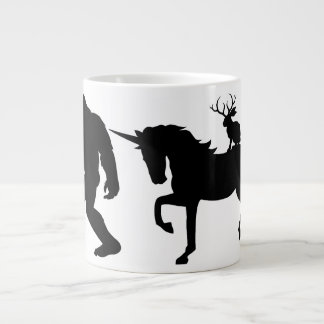 Caneca De Café Grande Unicórnio, Pé Grande, Jackalope