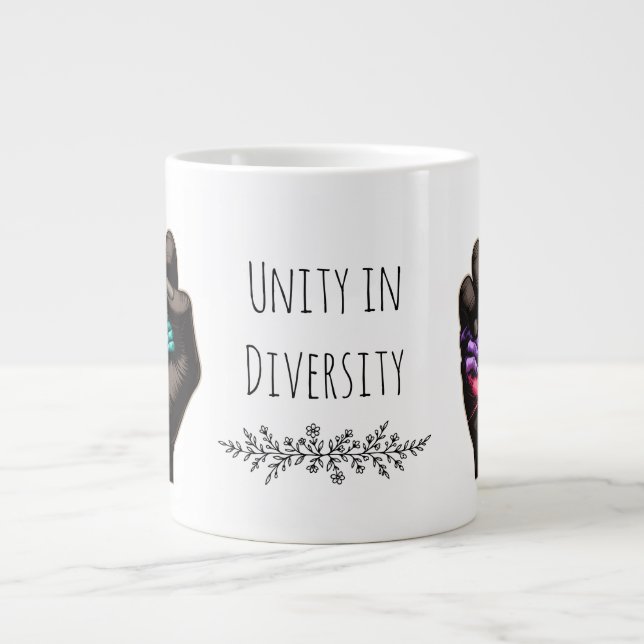 Caneca De Café Grande Unity in Diversity (Frente)