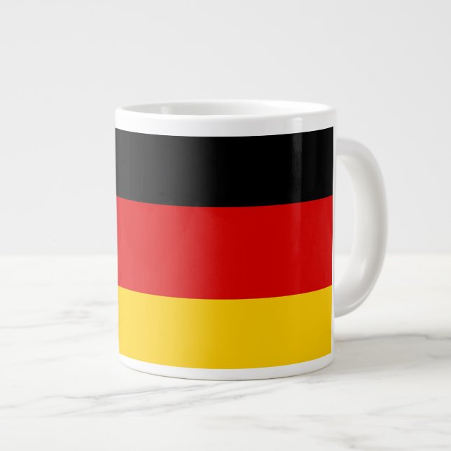 Caneca De Café Grande Unity Justice Freedom Germany Flag Mug (Frente Esquerda)