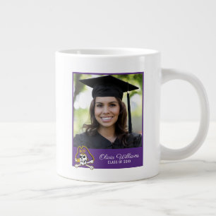 Caneca De Café Grande Universidade da Carolina do Leste Piratas ECU