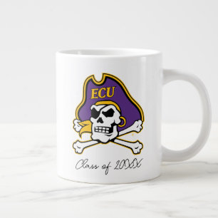 Caneca De Café Grande Universidade da Carolina do Leste   Piratas ECU