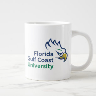 Caneca De Café Grande Universidade da Costa do Golfo da Flórida   FGCU Á