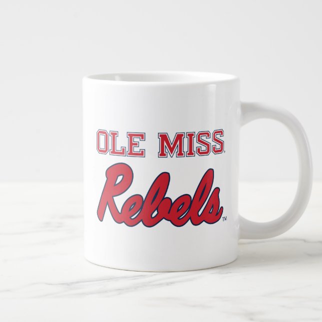 Caneca De Café Grande Universidade do Mississippi | Ole Miss Rebels (Direita)
