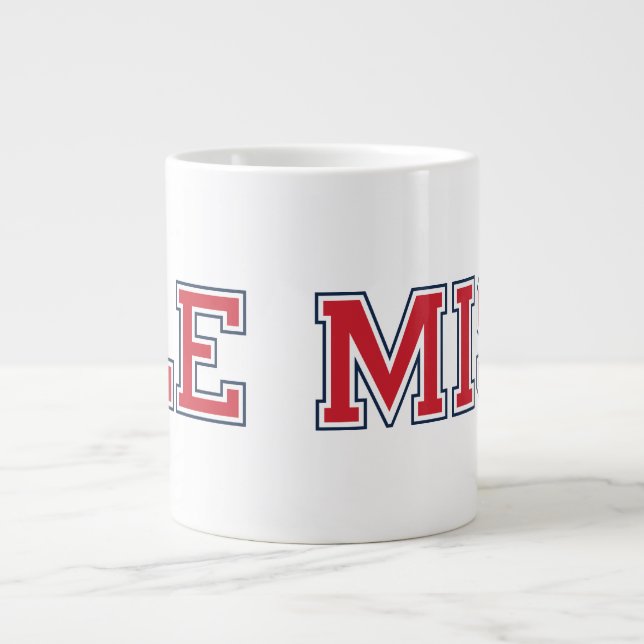 Caneca De Café Grande Universidade do Mississippi | Ole Miss Wordmark (Frente)