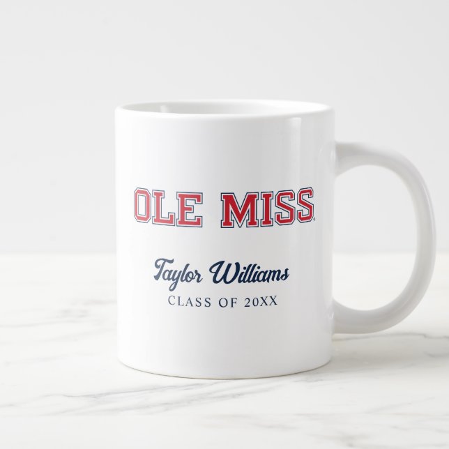 Caneca De Café Grande Universidade do Mississippi | Ole Miss Wordmark (Direita)