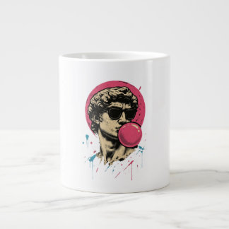 Caneca De Café Grande Urban Retro David — Bubblegum Pop Statue