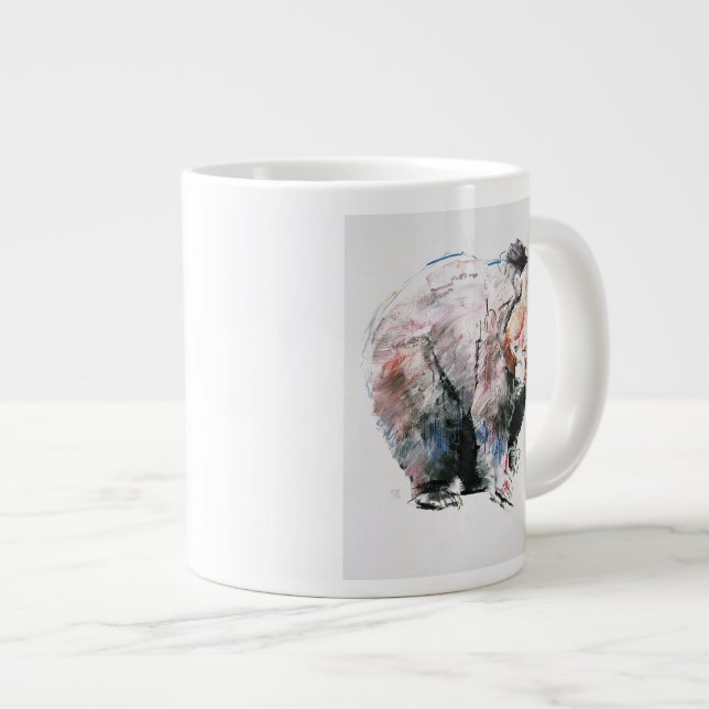 Caneca De Café Grande Urso (Frente Esquerda)