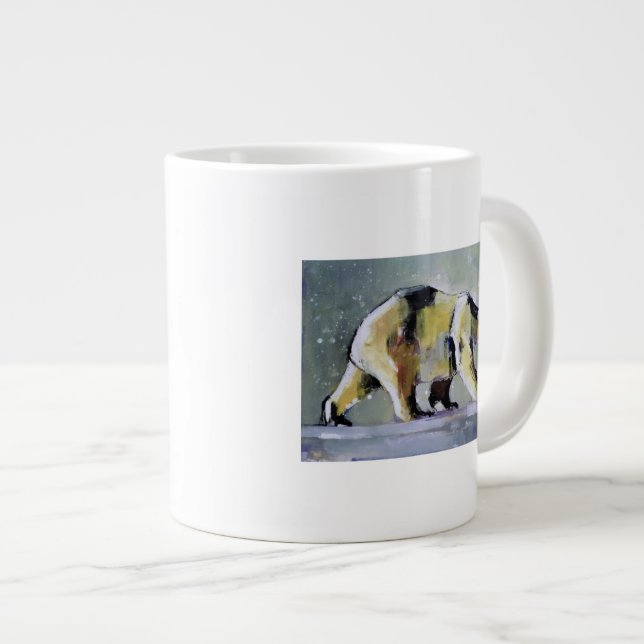 Caneca De Café Grande Urso de Gelo 1998 (Frente Esquerda)