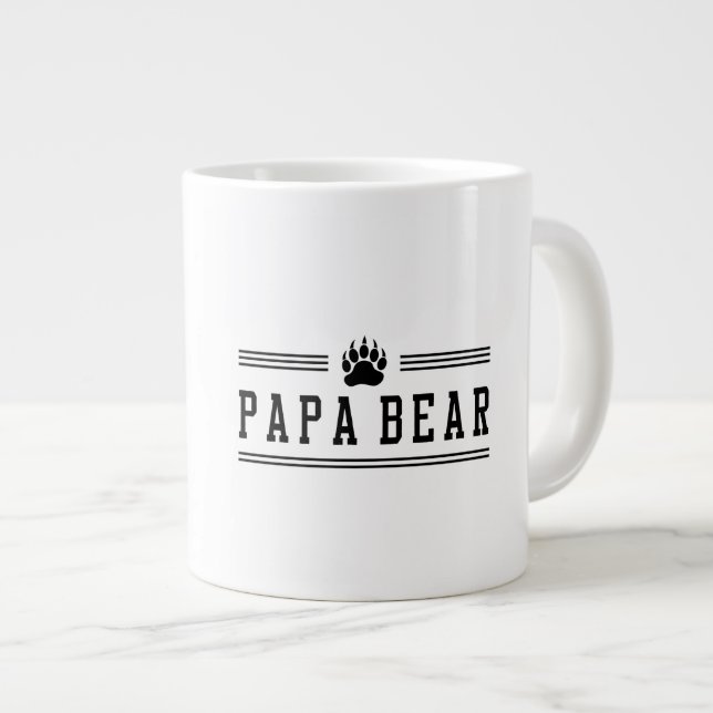 Caneca De Café Grande Urso do Papa (Frente Esquerda)