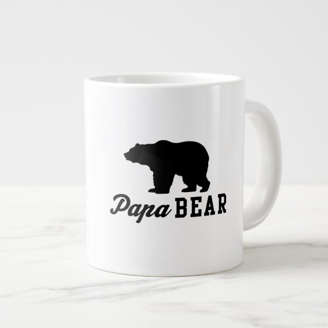 Caneca De Café Grande Urso do Papa (Frente Esquerda)
