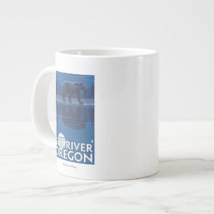 Caneca De Café Grande Urso em Lua - Sun River, Oregon