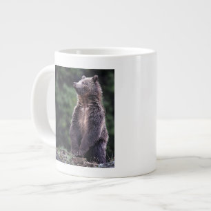 Caneca De Café Grande Urso Grizzly De Pé
