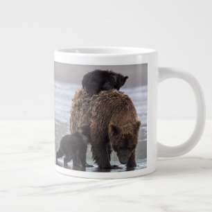 Caneca De Café Grande Urso Marrom Parque Nacional Lake Clark