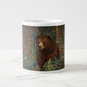 Caneca De Café Grande Urso-marrom-retrógrado russo