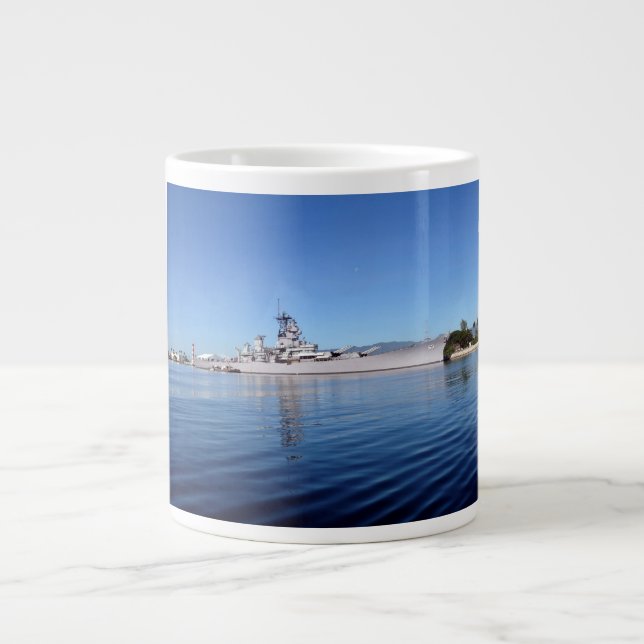 Caneca De Café Grande Uss Missouri (Frente)
