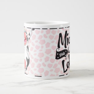 Caneca De Café Grande Vaca Engraçada “Miga Sua Loka