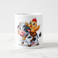 vaca/galinha de desenho animado