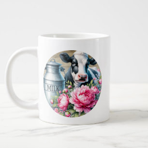 Caneca De Café Grande Vaca Jumbo
