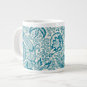 Caneca De Café Grande Vage Antique William Morris Cobra Chefe Impressão