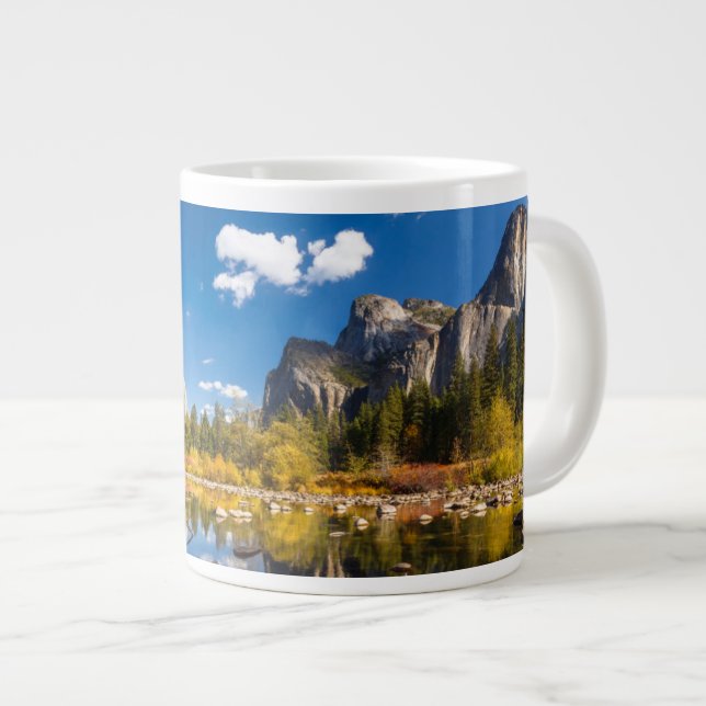 Caneca De Café Grande Vale de Yosemite em outono (Frente Esquerda)