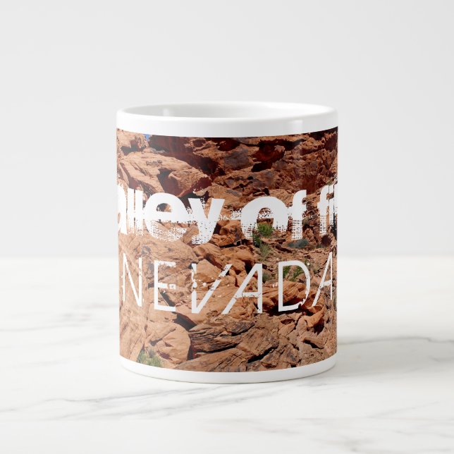 Caneca De Café Grande Vale do Fogo excelente, NV Jumbo Mug! (Frente)