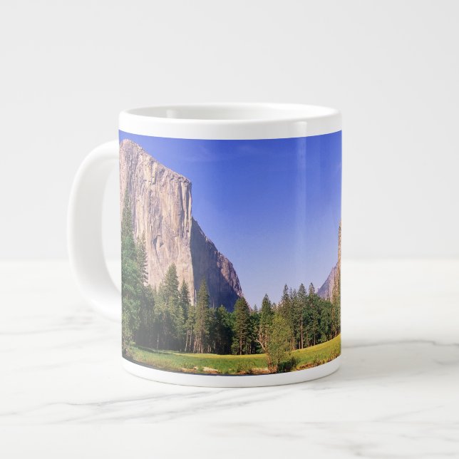 Caneca De Café Grande Vale do Yosemite (Frente Esquerda)