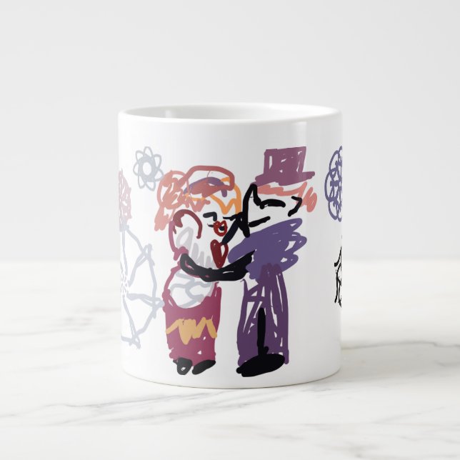 Caneca De Café Grande Valentine joy (Frente)