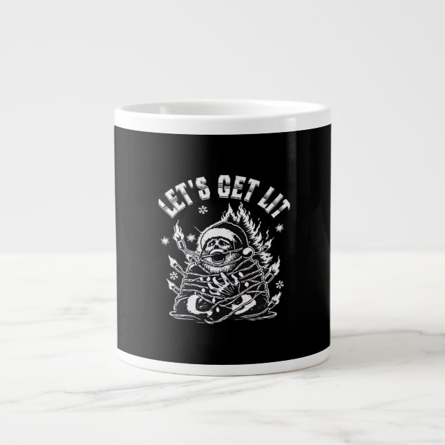 Caneca De Café Grande Vamos Engraçado Fica Clássico (Frente)
