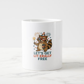 Caneca De Café Grande Vamos Gratuito - Design Divertido