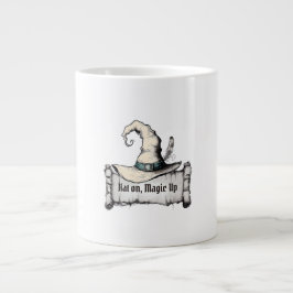 Caneca De Café Grande Vamos, Magic para cima