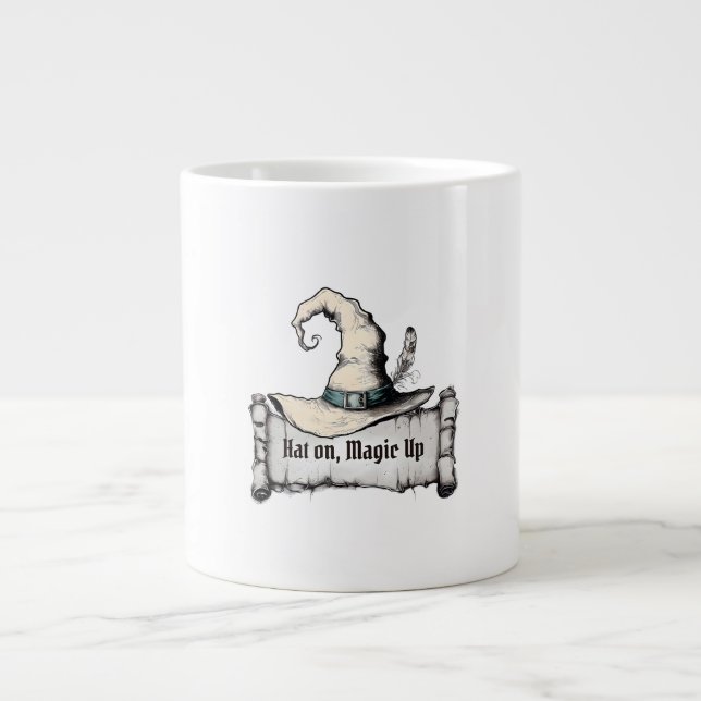 Caneca De Café Grande Vamos, Magic para cima (Frente)