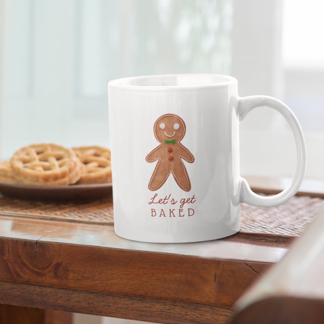 Caneca De Café Grande Vamos Pegar Biscoito De Gengibre Cookie (Criador carregado)