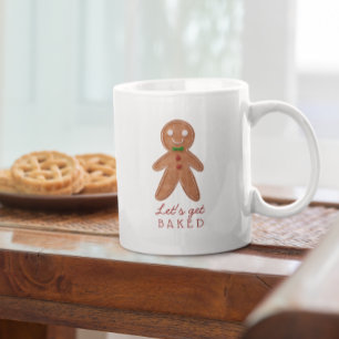 Caneca De Café Grande Vamos Pegar Biscoito De Gingerbread No Natal