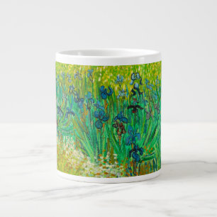 Caneca De Café Grande Van Gogh Field com Irrises Perto de Arles