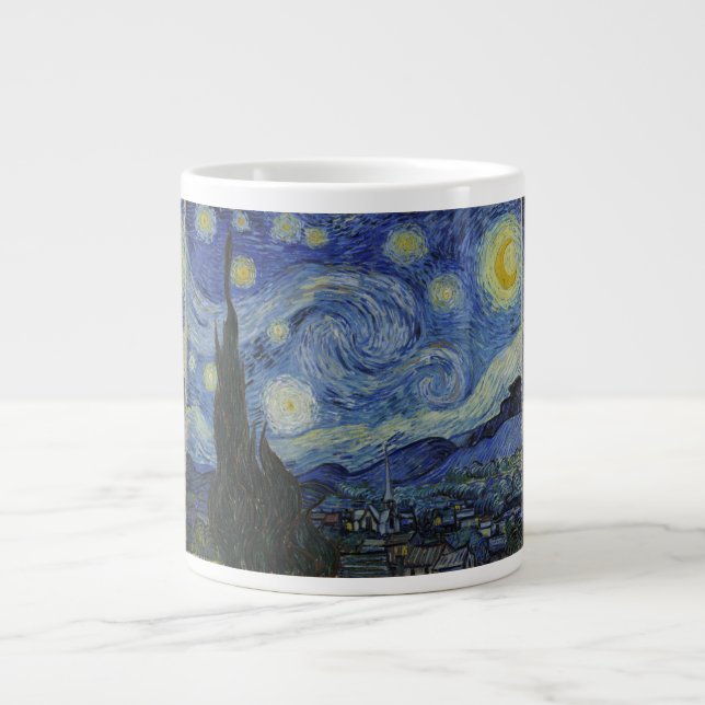 Caneca De Café Grande Van Gogh Starry Night (Frente)