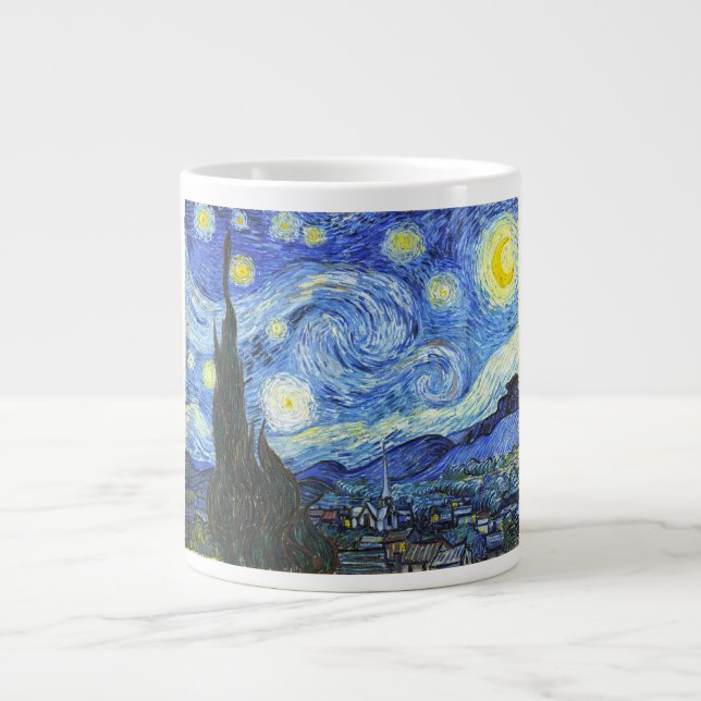 Caneca De Café Grande VAN GOGH Starry Night (Frente)